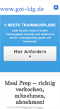 Mobile Screenshot of got-big.de